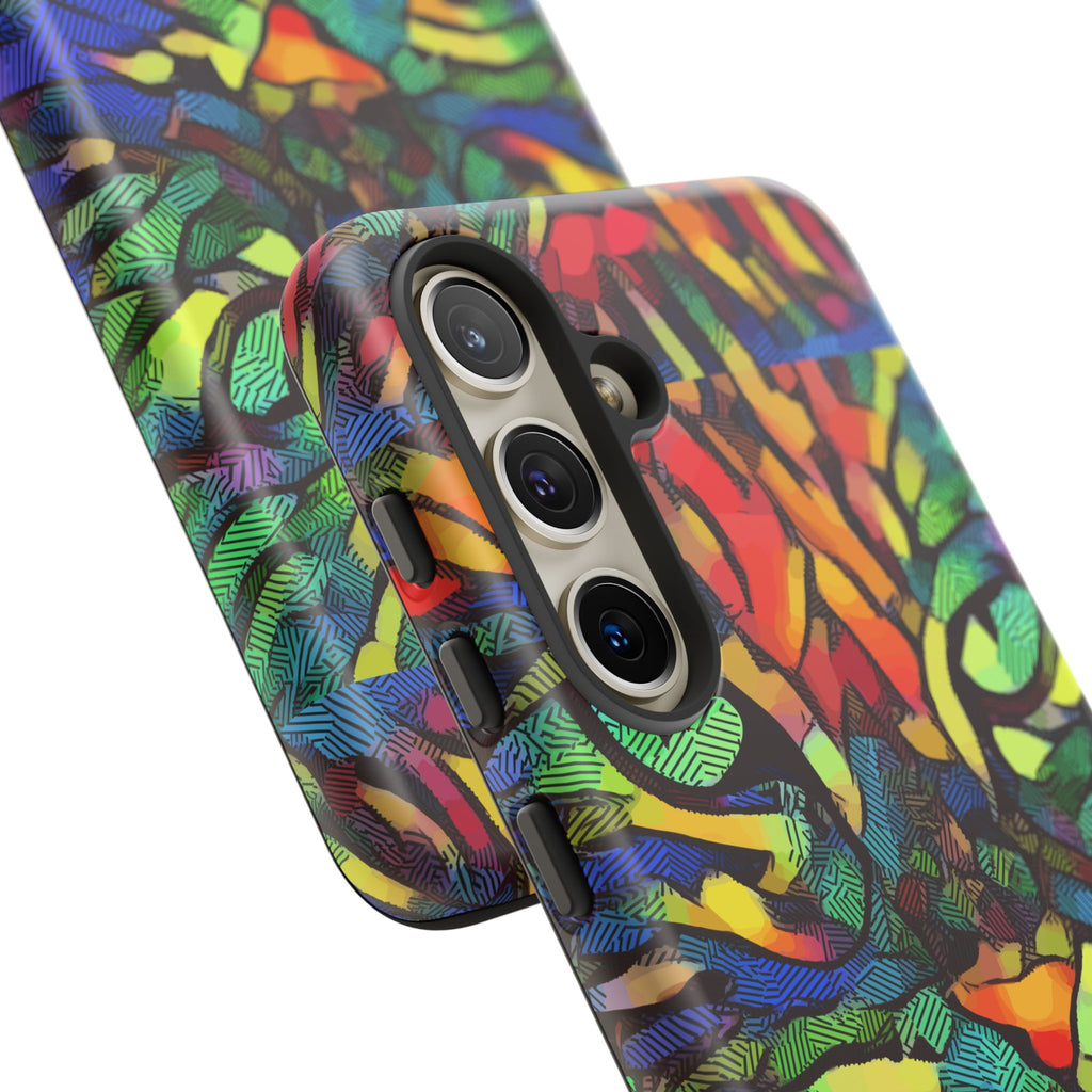 Colorful Phone Cases for Vibrant Style - Tough Cases, Unique Gifts, Animal Print, Artistic Design, Phone Accessories, Eco-Friendly