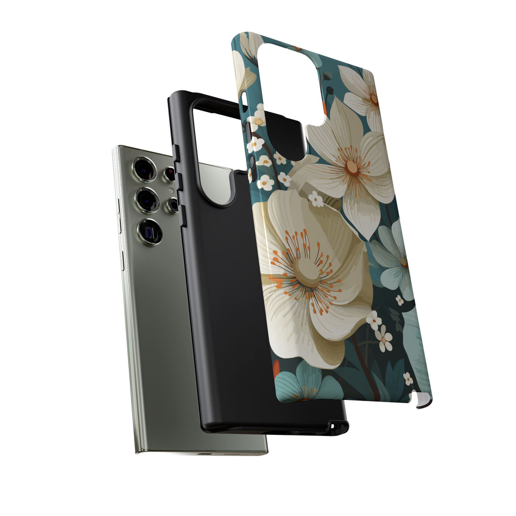 Floral Phone Case, Stylish Tough Cases with Botanical Design, Flower Print Phone Cover, Gifts for Nature Lovers, Eco-Friendly Mobile Cover