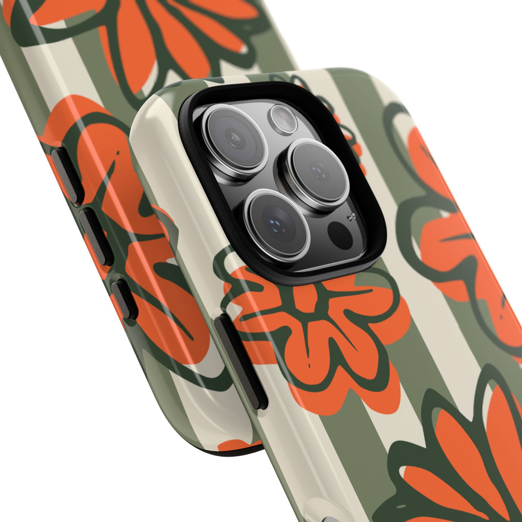 Floral Tough Phone Case - Trendy Protector for Pet Lovers, Super Cute Gift, Floral Design, Stylish Phone Cover, Unique Accessory