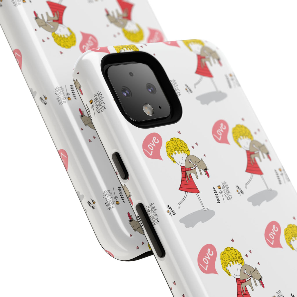 Love-Themed Phone Case | Cute Pet Lover Accessory, Perfect Gift for Birthdays, Anniversaries, Animal Lovers, Valentine's Day