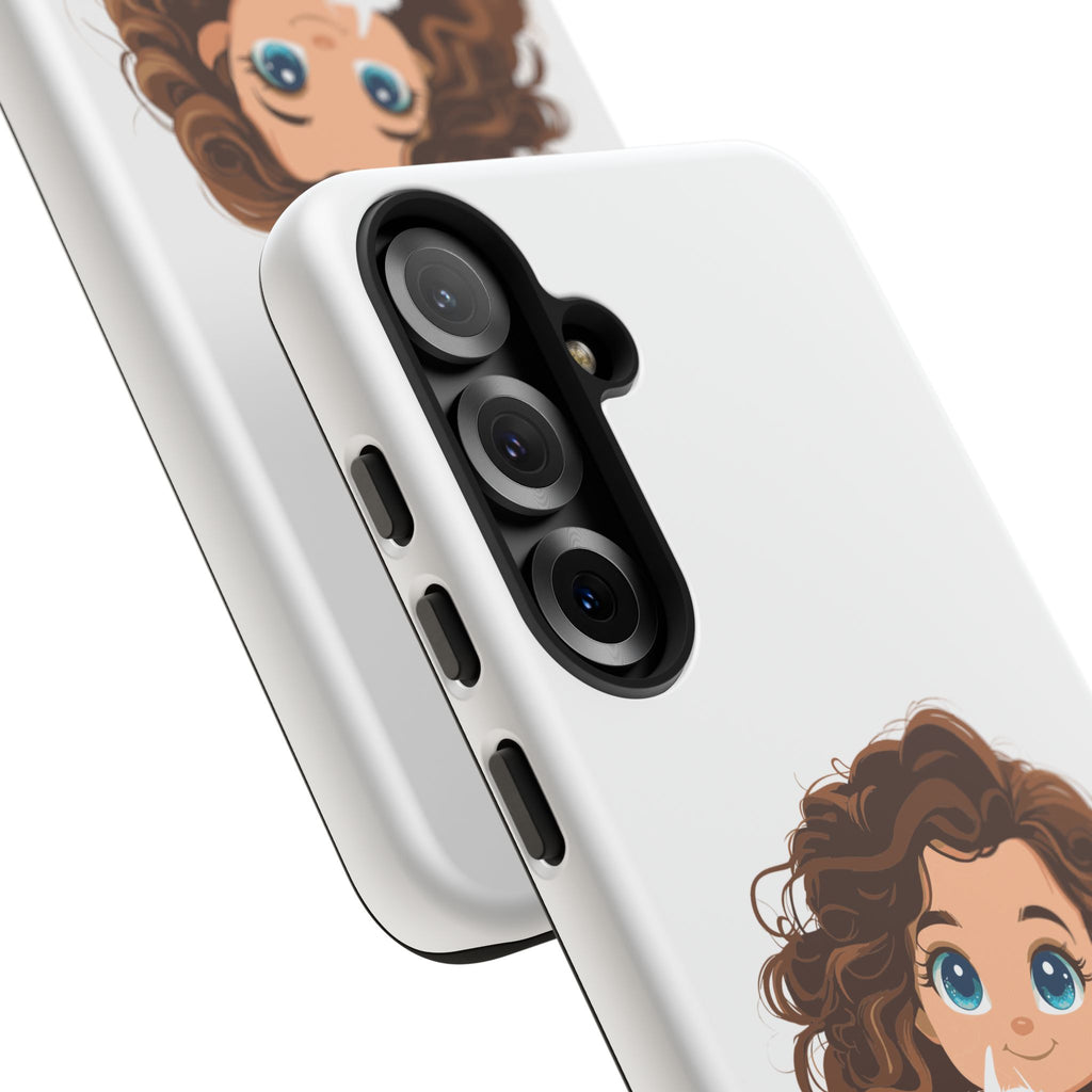 Cute Cat Lover Phone Case, Tough Phone Cover, Pet Lover Gift, Personalized Gift, Kids Phone Case, Animal Lover Accessories