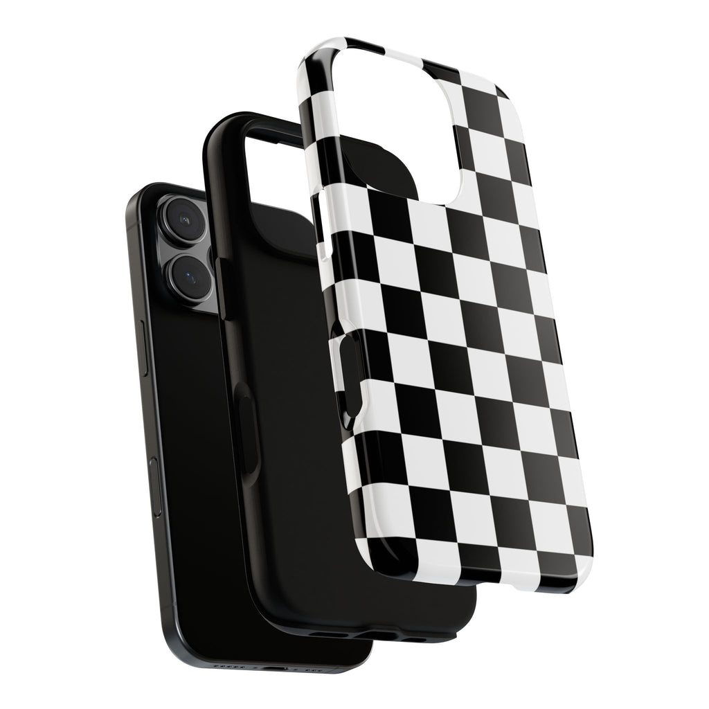 Stylish Checkered Phone Case | Trendy Protective Cover for iPhone, Gift for Teens, Fashion Accessory, Unique Design for All Occasions
