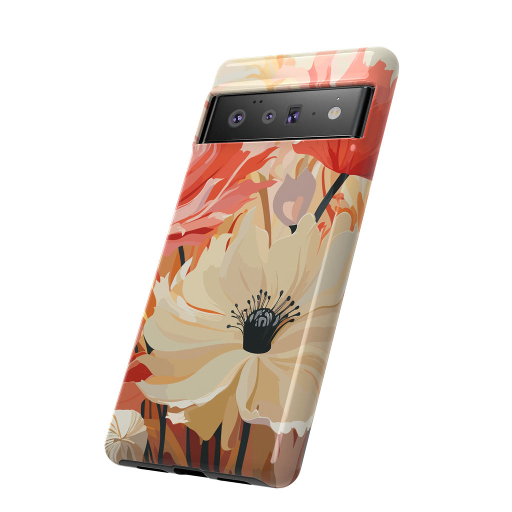 Floral Phone Case, Tough Protective Cover for Floral Lovers, Perfect Gift for Friends, Spring Celebration, Art Lovers Gift