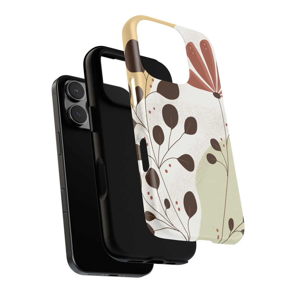 Floral Phone Case - Stylish Tough Cases for Women, Trendy Phone Cover, Gift for Her, Birthday Present, Everyday Use