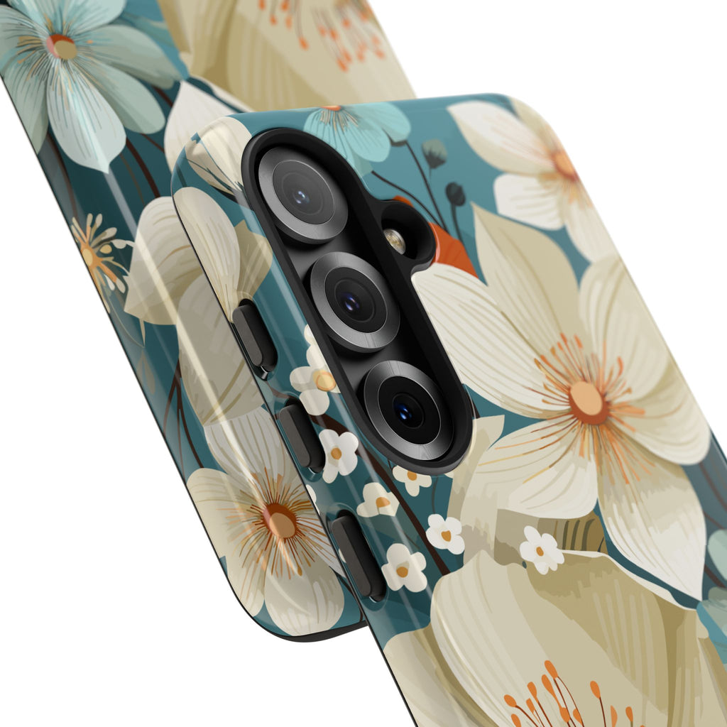 Floral Phone Case, Stylish Tough Cases with Botanical Design, Flower Print Phone Cover, Gifts for Nature Lovers, Eco-Friendly Mobile Cover