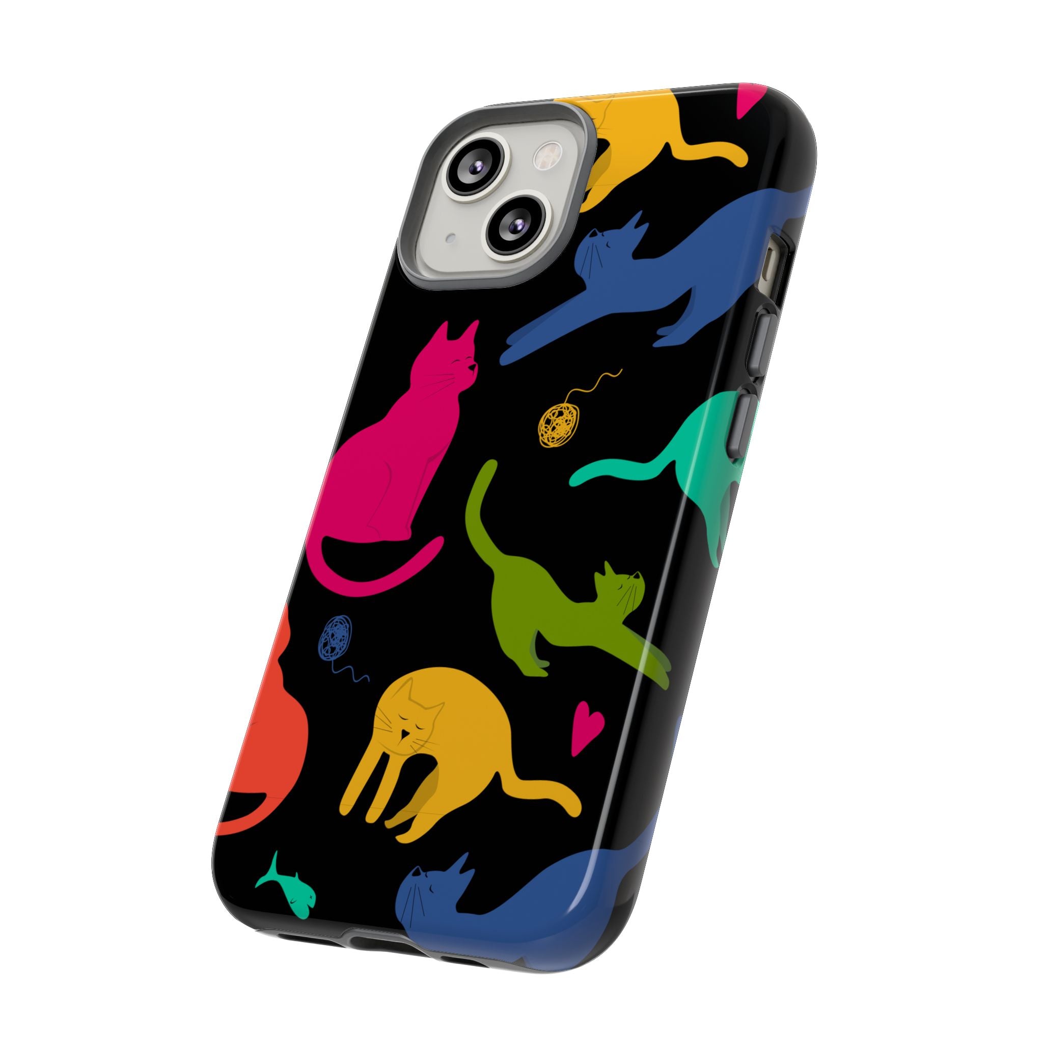 Colorful Cat Phone Case - Fun Pet Lover Accessory, Paw-some Gift for Cat Owners, Colorful Protective Cover, Cute Animal Phone [...]