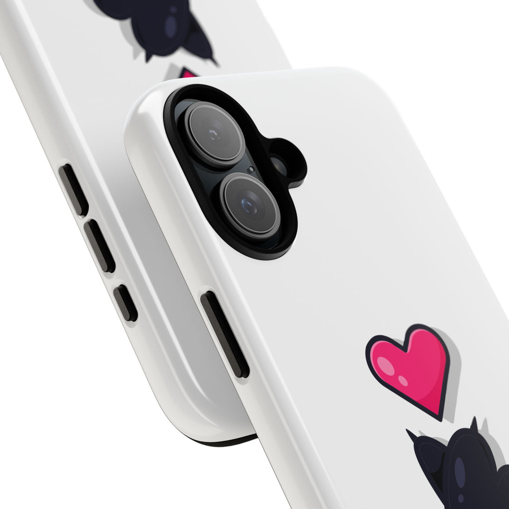 Cute Cat Love Phone Case, Tough Cell Phone Cover, Animal Lover Gifts, Pet Parent Accessories, Valentine's Day Essentials