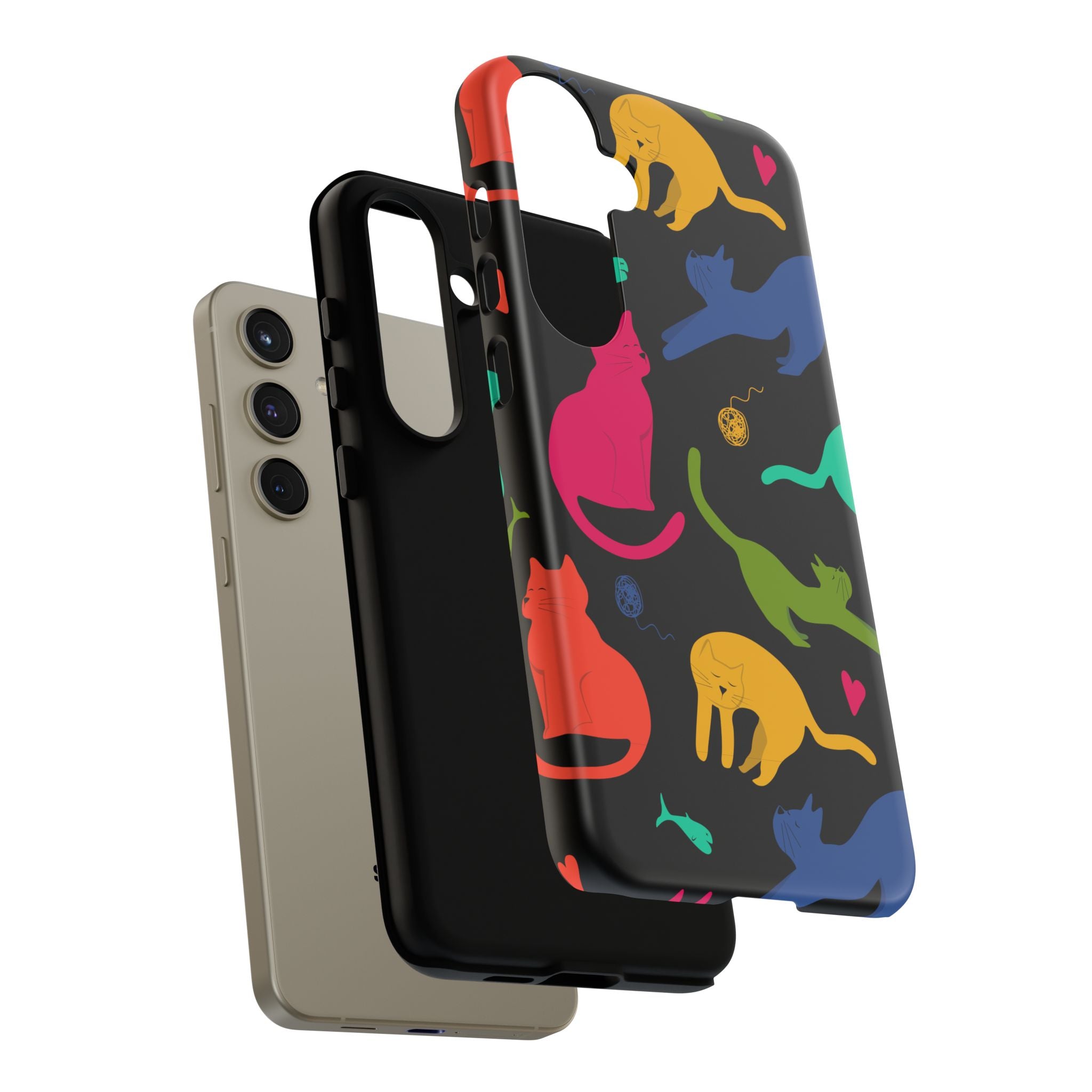 Colorful Cat Phone Case - Fun Pet Lover Accessory, Paw-some Gift for Cat Owners, Colorful Protective Cover, Cute Animal Phone [...]