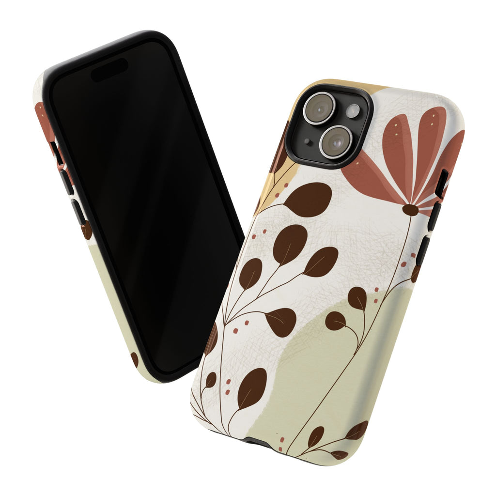 Floral Phone Case - Stylish Tough Cases for Women, Trendy Phone Cover, Gift for Her, Birthday Present, Everyday Use