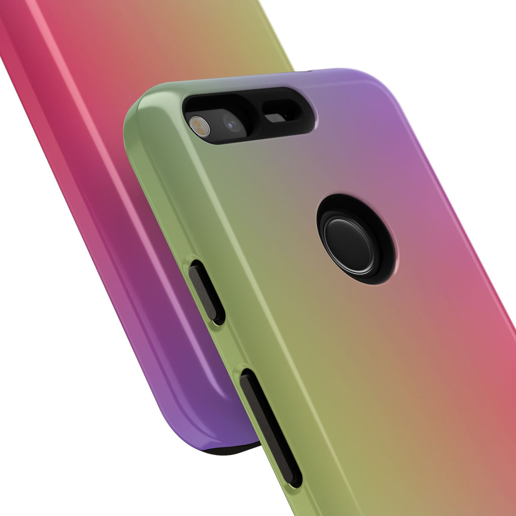 Gradient Phone Case, Tough Cases, Colorful Tech Accessory, Modern Phone Protection, Trendy Gift for Friends, Birthday, Holidays
