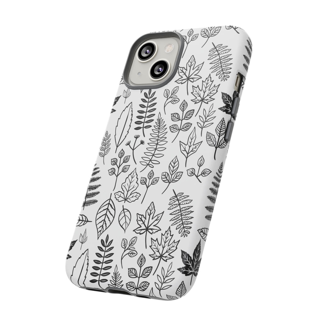 Stylish Phone Case for Nature Lovers, Botanical Design, Gift for Her, Fall Accessories, Customizable Tech Gear
