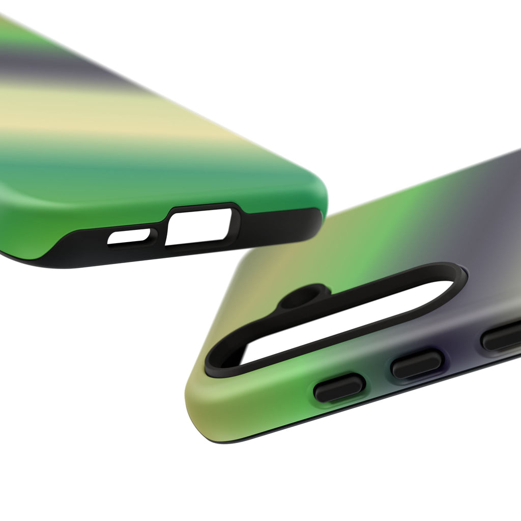 Gradient Phone Case - Tough Cases, Unique Cell Phone Cover, Stylish Tech Accessories, Green and Black Gradient, Perfect Gift