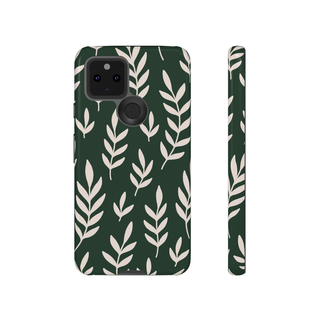 Leafy Phone Case, Tough Cases for Nature Lovers, Green Leaf Design, Eco-Friendly, Stylish Mobile Cover, Gift for Her