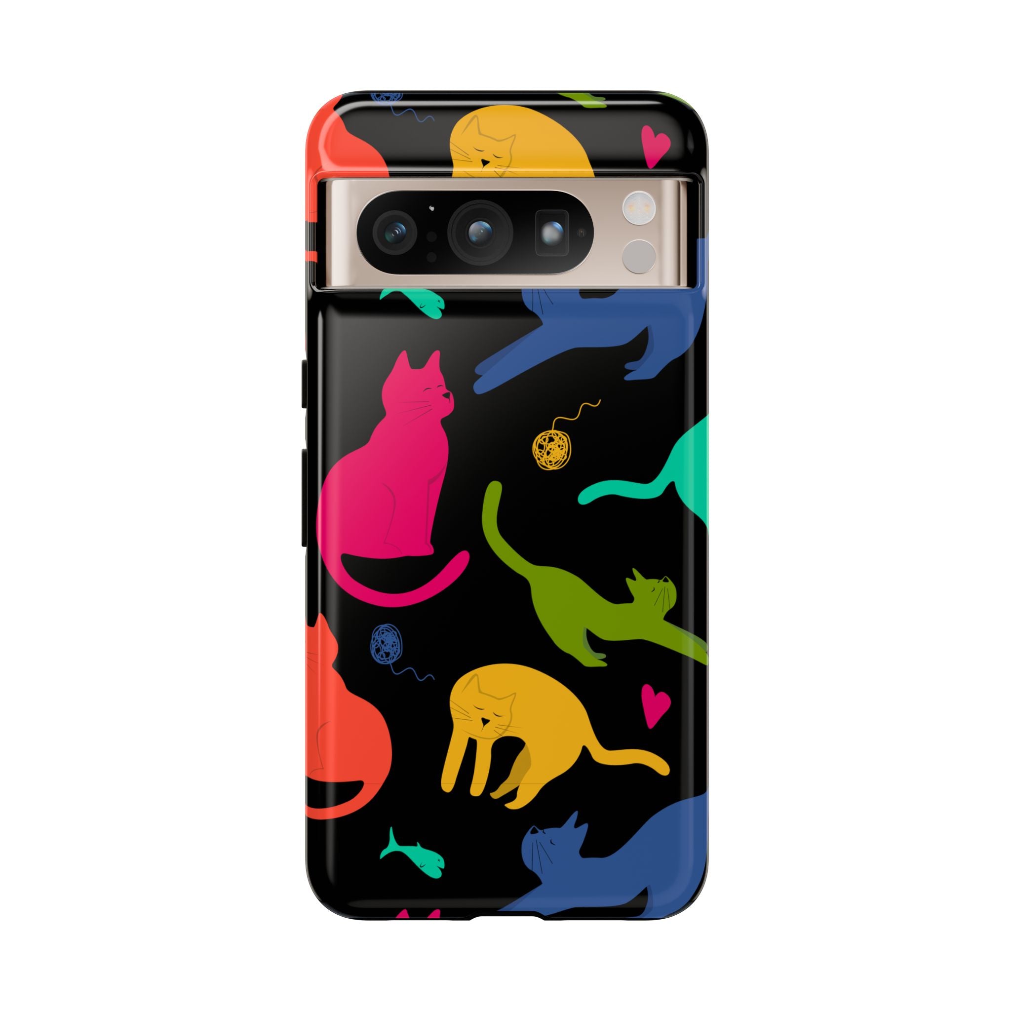 Colorful Cat Phone Case - Fun Pet Lover Accessory, Paw-some Gift for Cat Owners, Colorful Protective Cover, Cute Animal Phone [...]