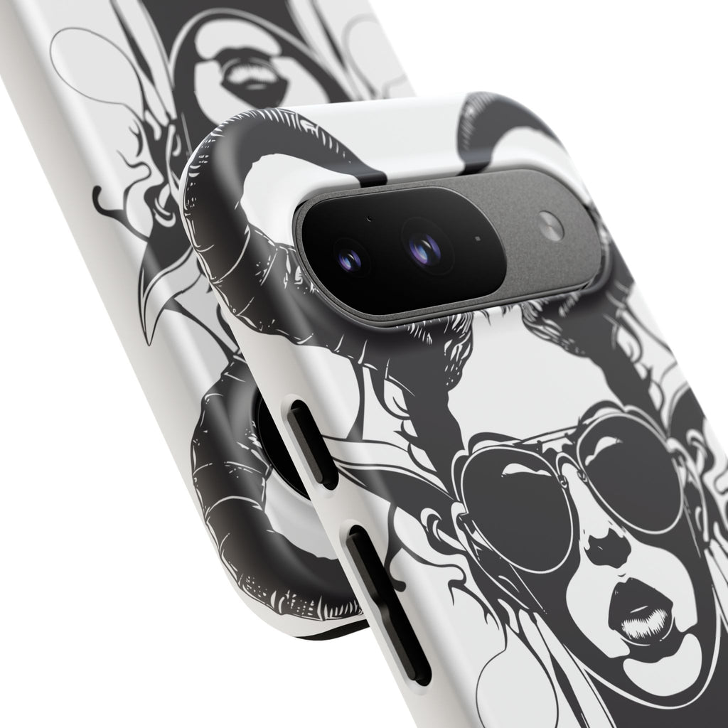 Tough Cases: Stylish Phone Case with Edgy Design, Protective Cover, Gift for Her, Trendy Accessories, Unique Art, Holiday Present