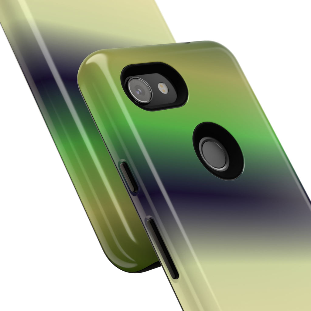 Gradient Phone Case - Tough Cases, Unique Cell Phone Cover, Stylish Tech Accessories, Green and Black Gradient, Perfect Gift