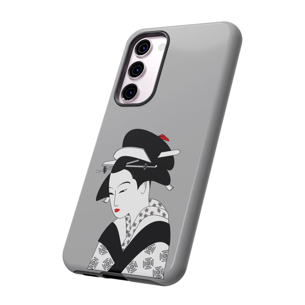 Stylish Phone Case with Japanese Geisha Design, Tough Phone Case, Cute Phone Cover, Japanese Art, Ethnic Style