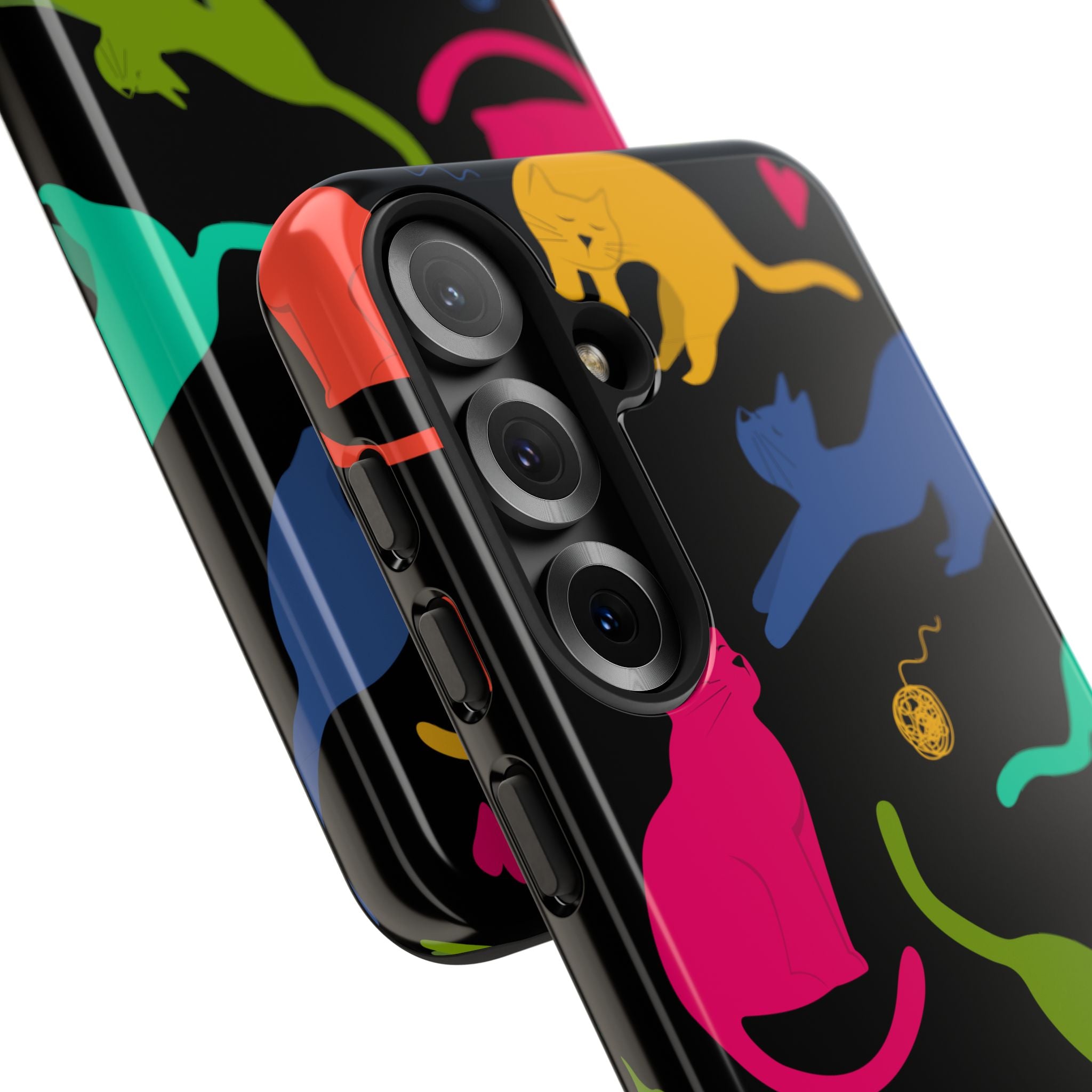 Colorful Cat Phone Case - Fun Pet Lover Accessory, Paw-some Gift for Cat Owners, Colorful Protective Cover, Cute Animal Phone [...]