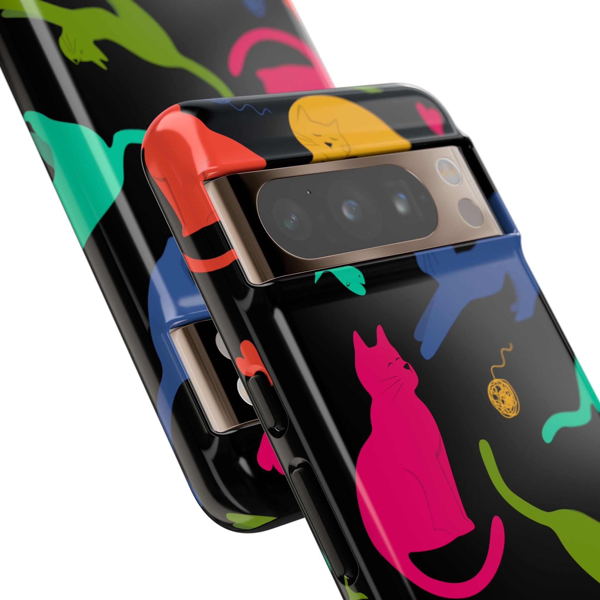 Colorful Cat Phone Case - Fun Pet Lover Accessory, Paw-some Gift for Cat Owners, Colorful Protective Cover, Cute Animal Phone [...]