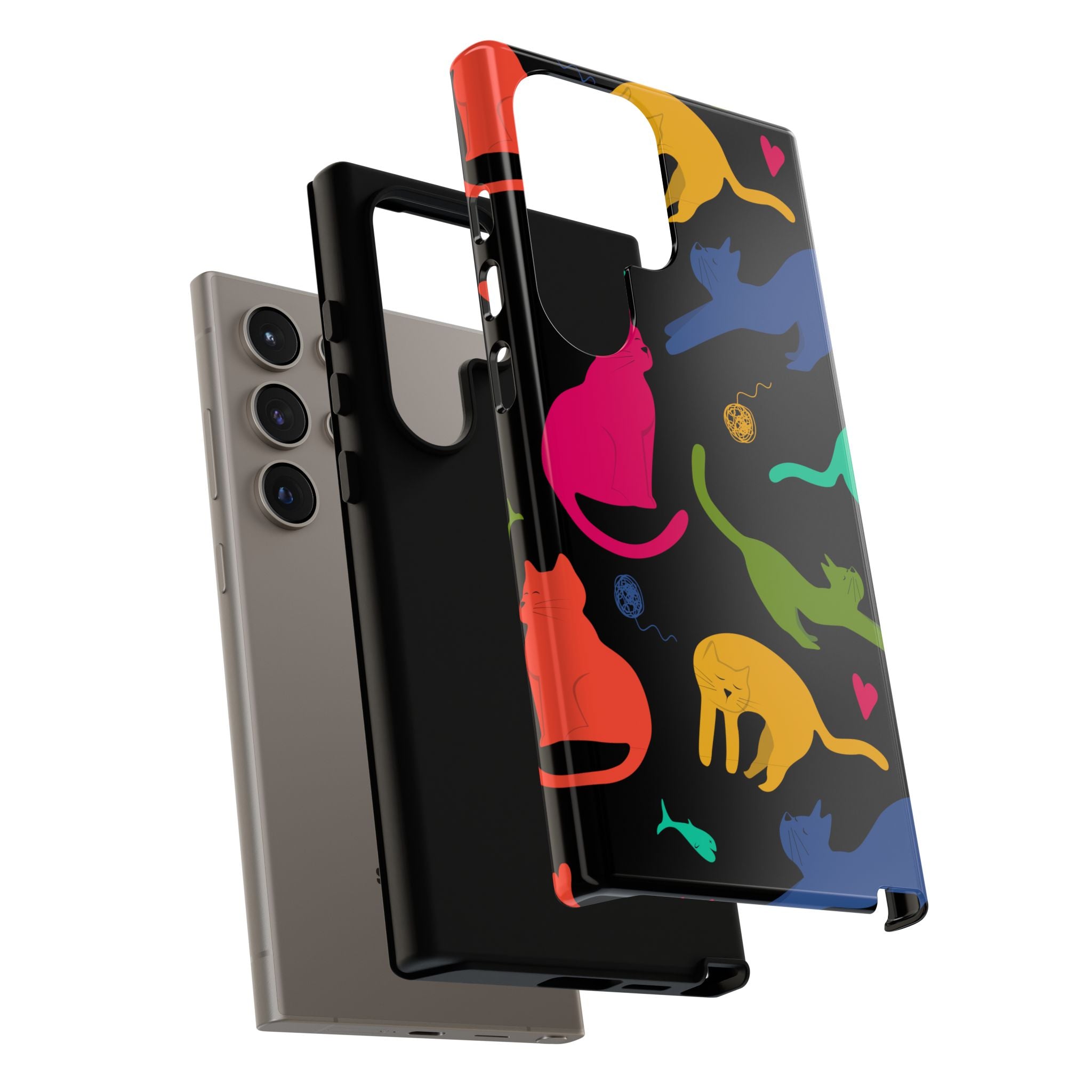 Colorful Cat Phone Case - Fun Pet Lover Accessory, Paw-some Gift for Cat Owners, Colorful Protective Cover, Cute Animal Phone [...]