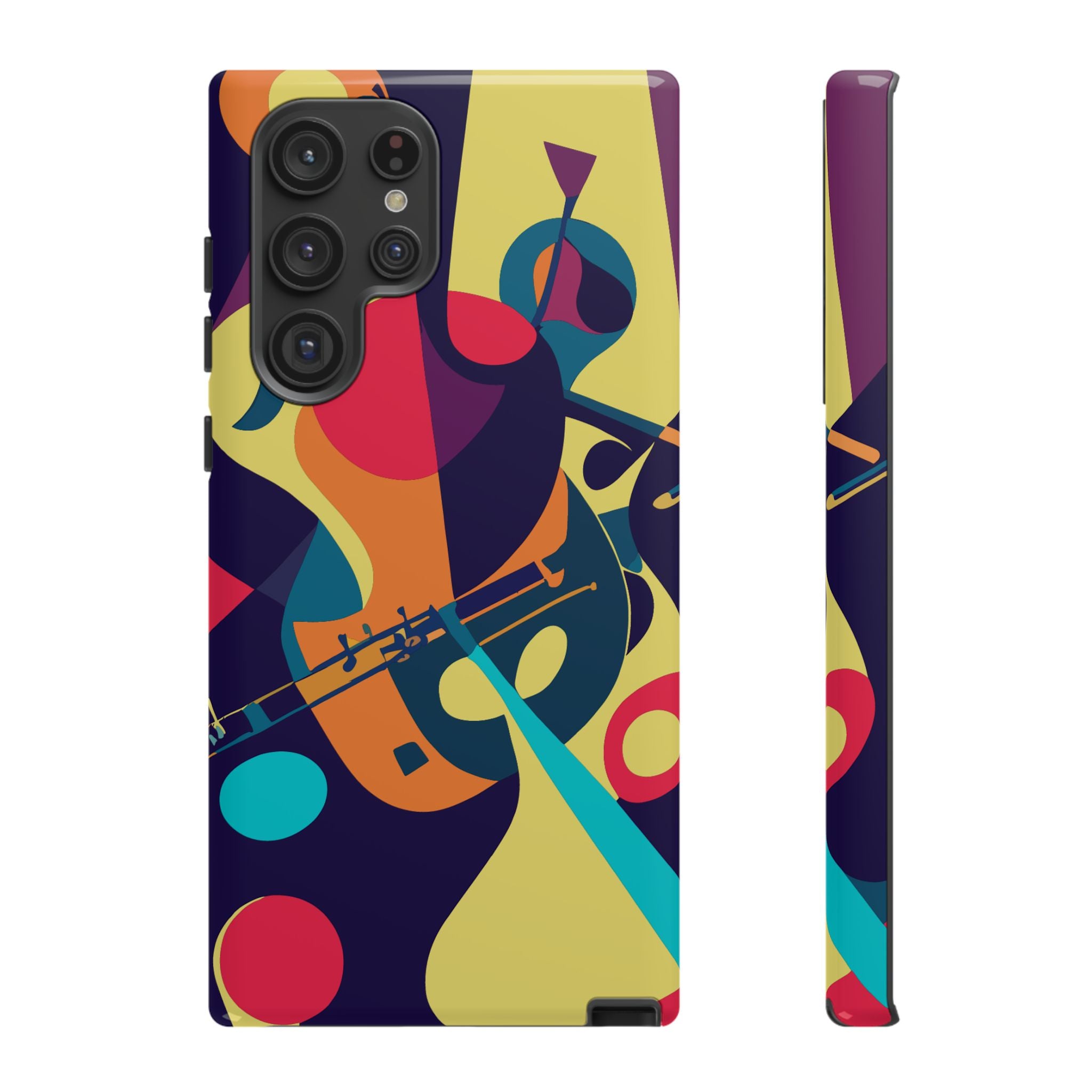 Vibrant Guitar Phone Case - Tough Cases for Music Lovers, Colorful Phone Cover, Gifts for Musicians, Artistic Mobile Accessories, [...]