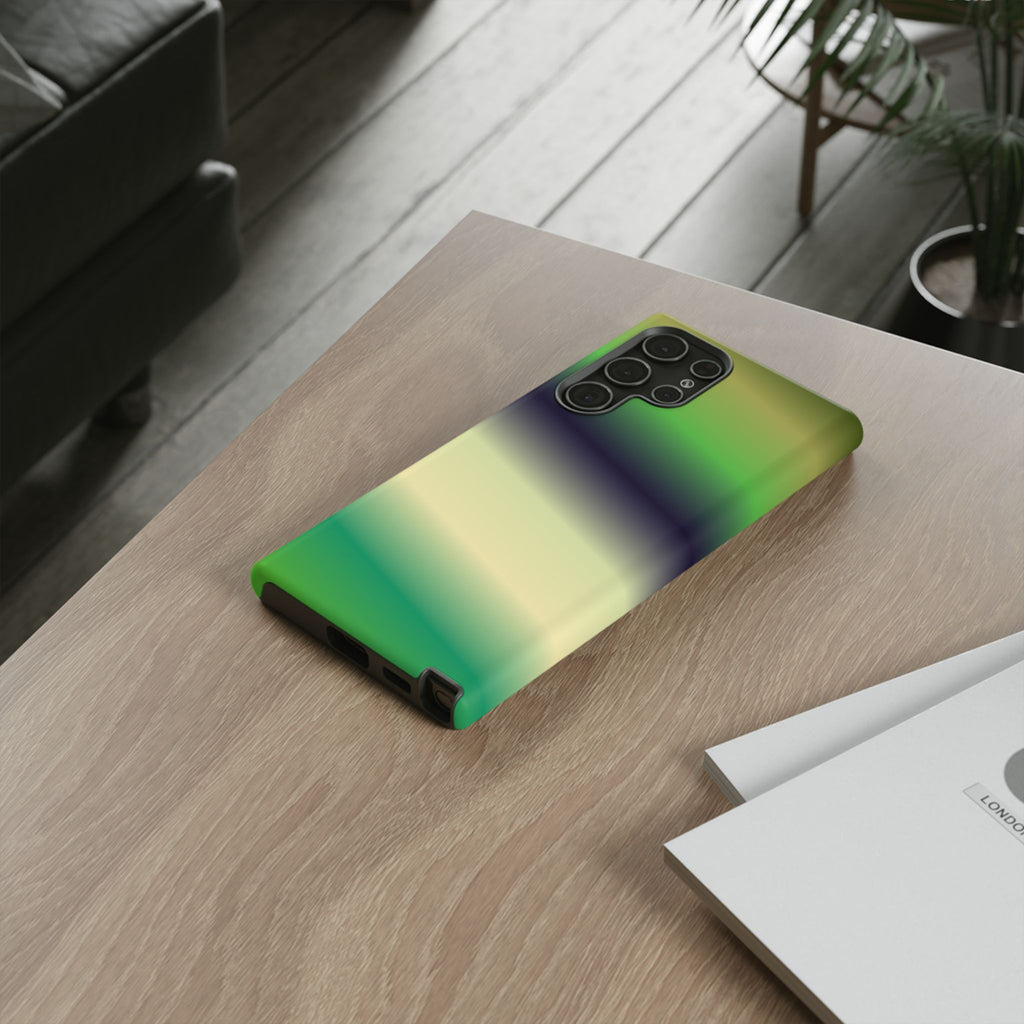 Gradient Phone Case - Tough Cases, Unique Cell Phone Cover, Stylish Tech Accessories, Green and Black Gradient, Perfect Gift
