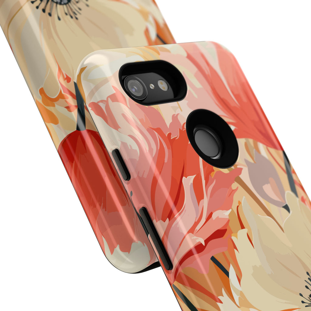 Floral Phone Case, Tough Protective Cover for Floral Lovers, Perfect Gift for Friends, Spring Celebration, Art Lovers Gift