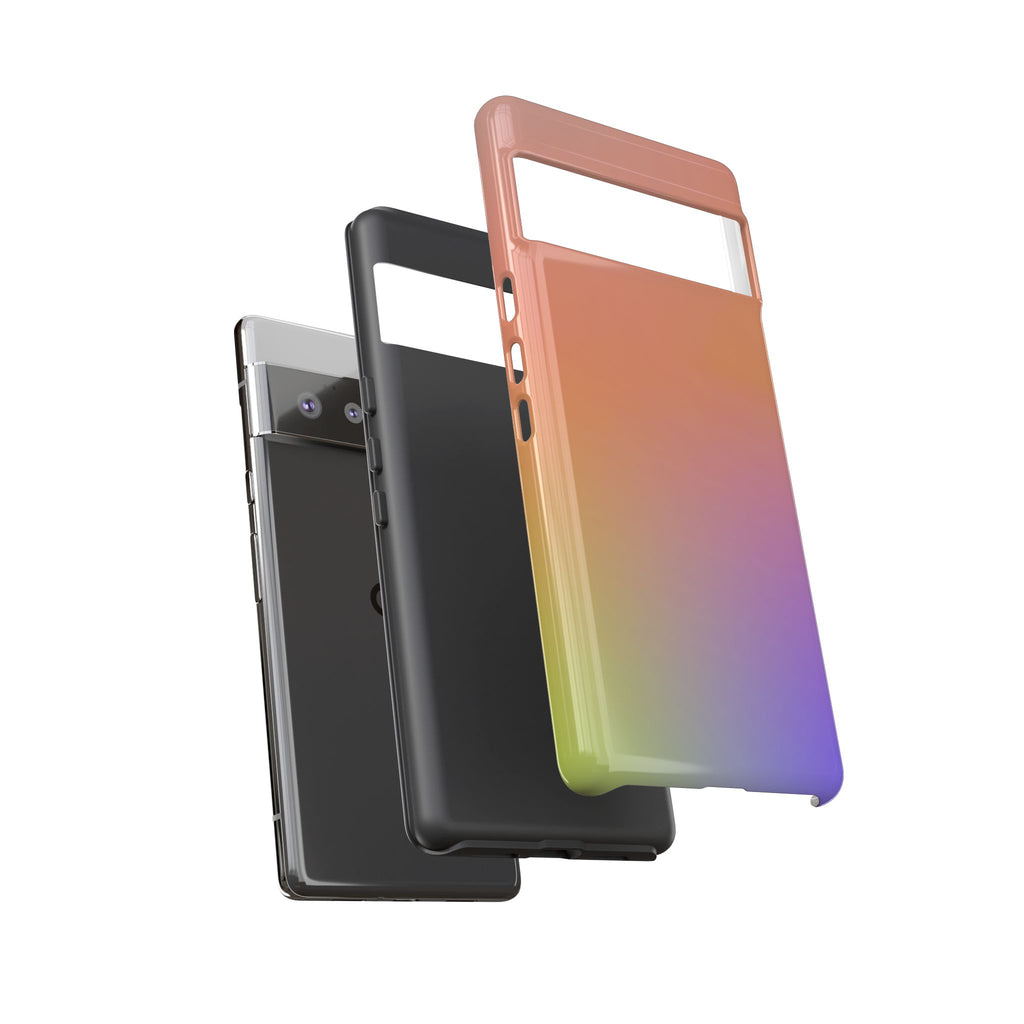 Colorful Gradient Phone Case, Tough Cases for iPhone, Customizable Phone Cover, Trendy Tech Accessory, Gift for Tech Lovers