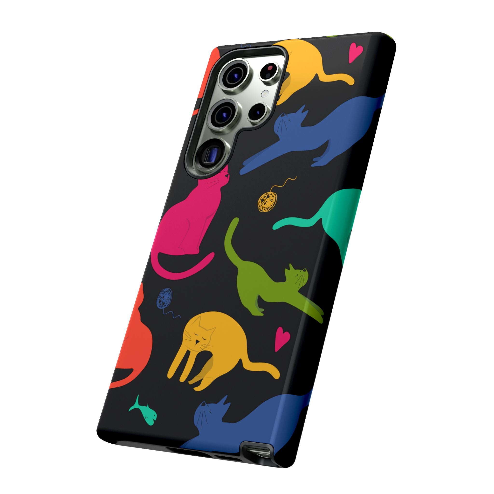 Colorful Cat Phone Case - Fun Pet Lover Accessory, Paw-some Gift for Cat Owners, Colorful Protective Cover, Cute Animal Phone [...]