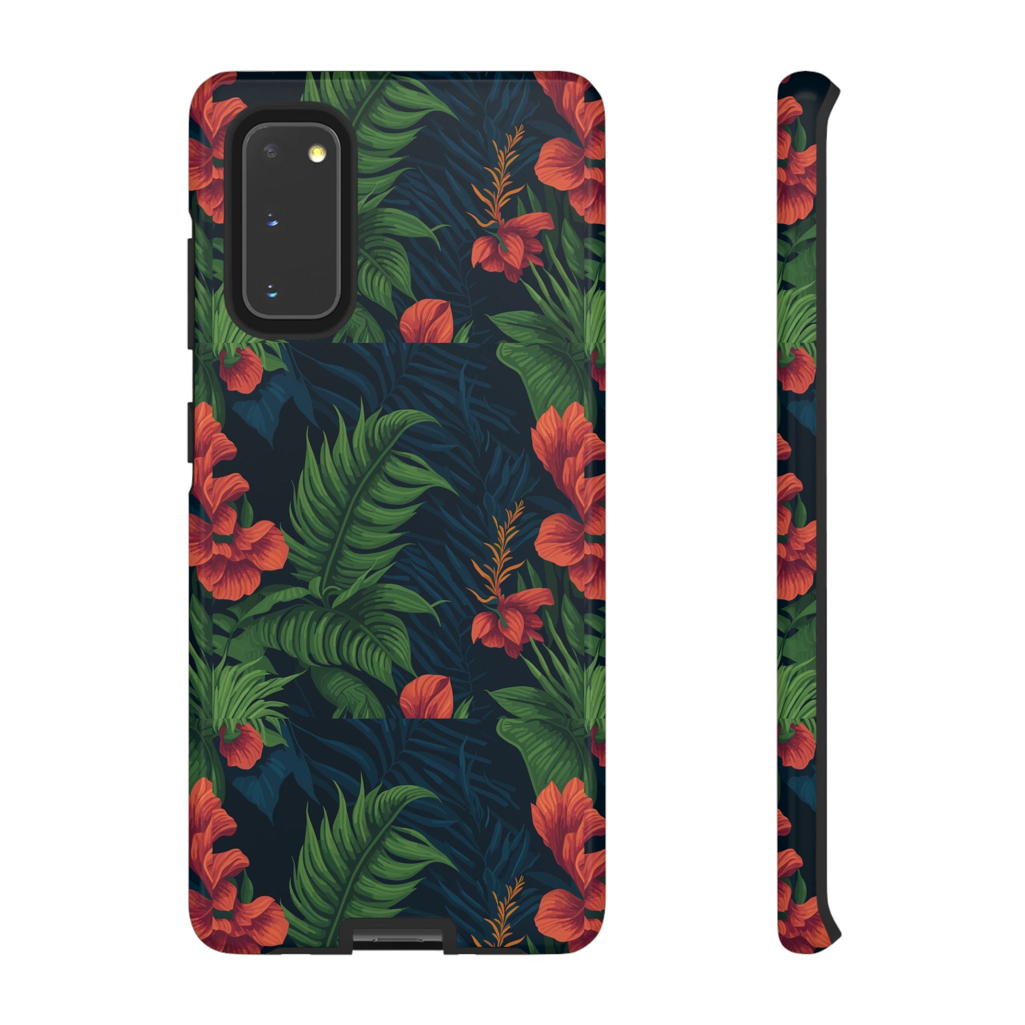 Tropical Phone Case with Floral Design, Eco-Friendly Protection for Summer Vibes, Ideal Gift for Nature Lovers, Vibrant Background