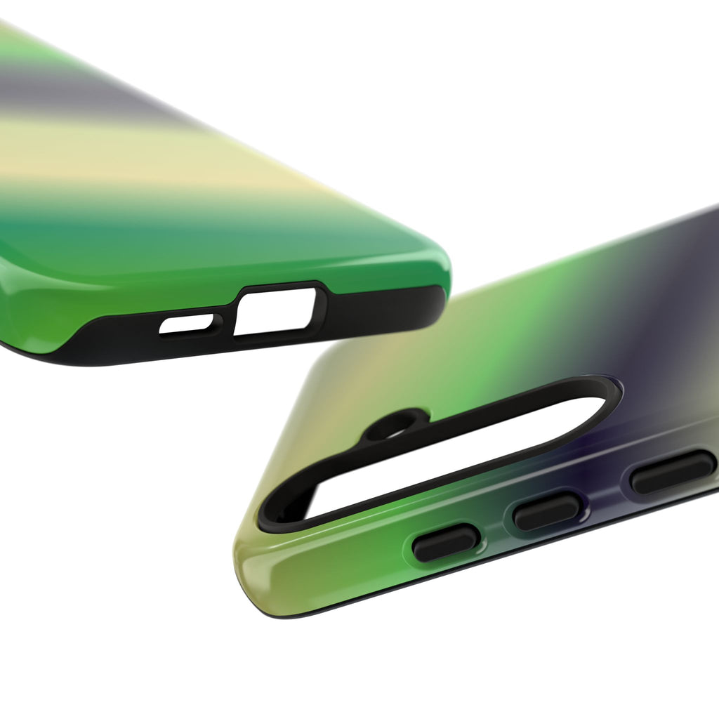 Gradient Phone Case - Tough Cases, Unique Cell Phone Cover, Stylish Tech Accessories, Green and Black Gradient, Perfect Gift