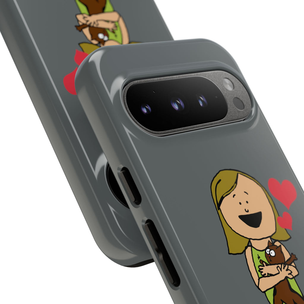 Pet Lover's Phone Case, Cute Animal Phone Cover, Gift for Dog Lovers, Cartoon Design, Fun Smartphone Accessory