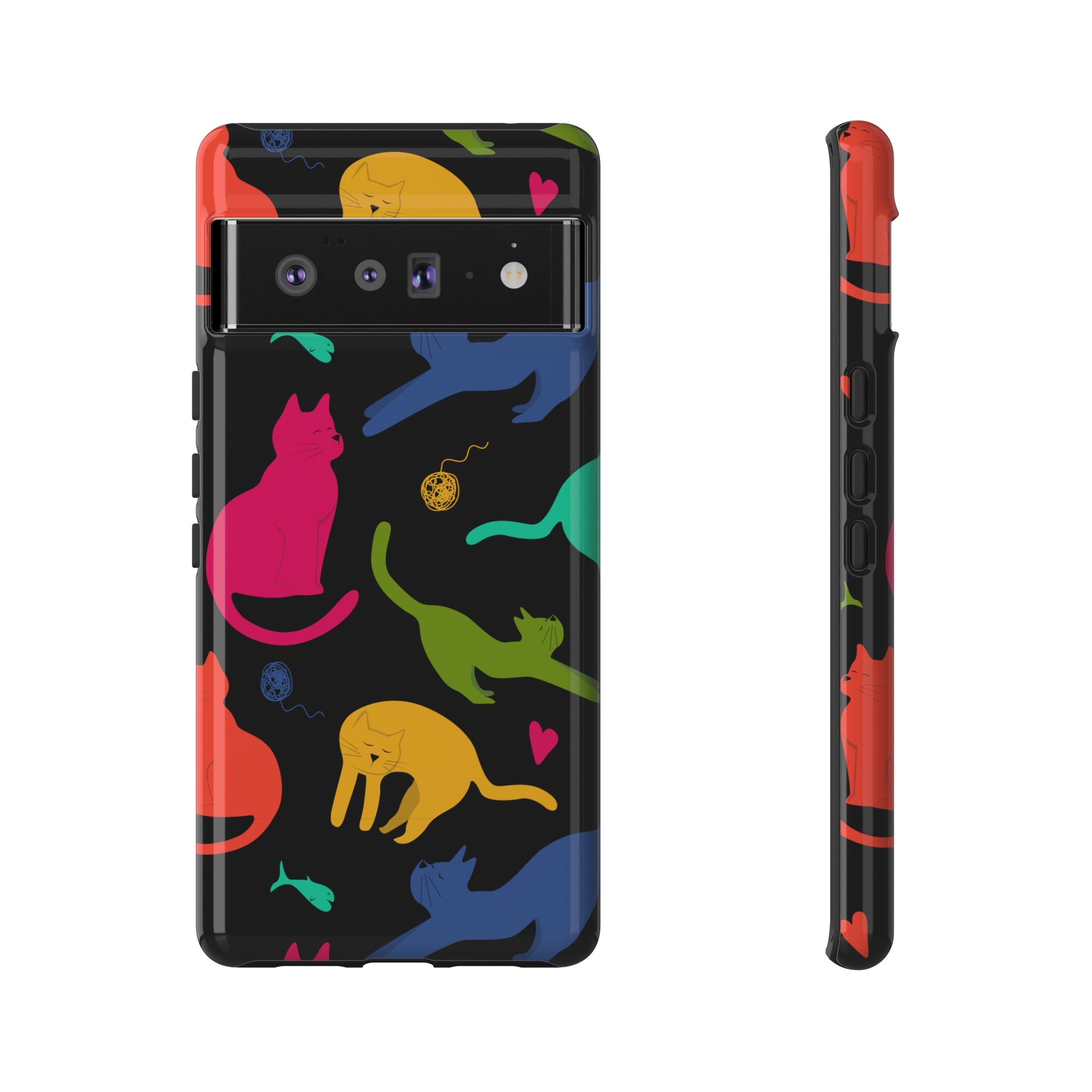 Colorful Cat Phone Case - Fun Pet Lover Accessory, Paw-some Gift for Cat Owners, Colorful Protective Cover, Cute Animal Phone [...]