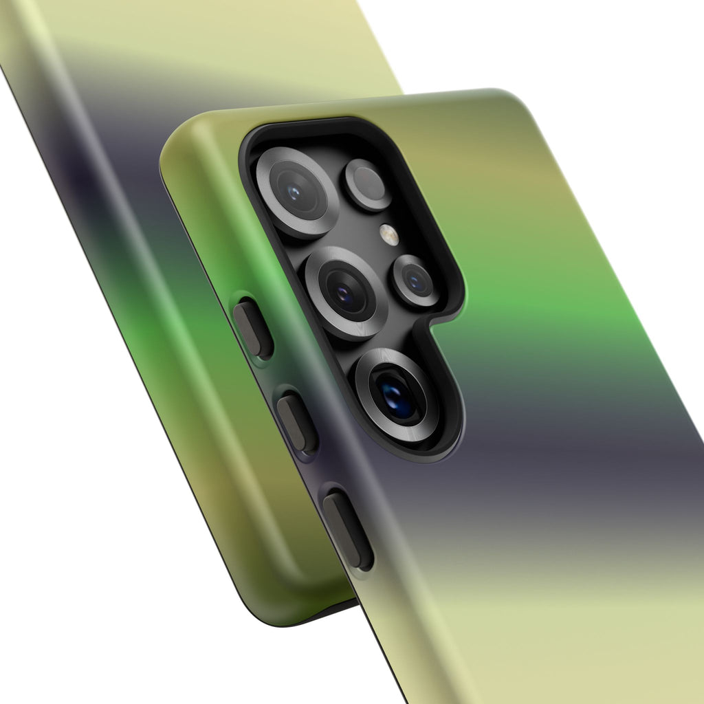 Gradient Phone Case - Tough Cases, Unique Cell Phone Cover, Stylish Tech Accessories, Green and Black Gradient, Perfect Gift