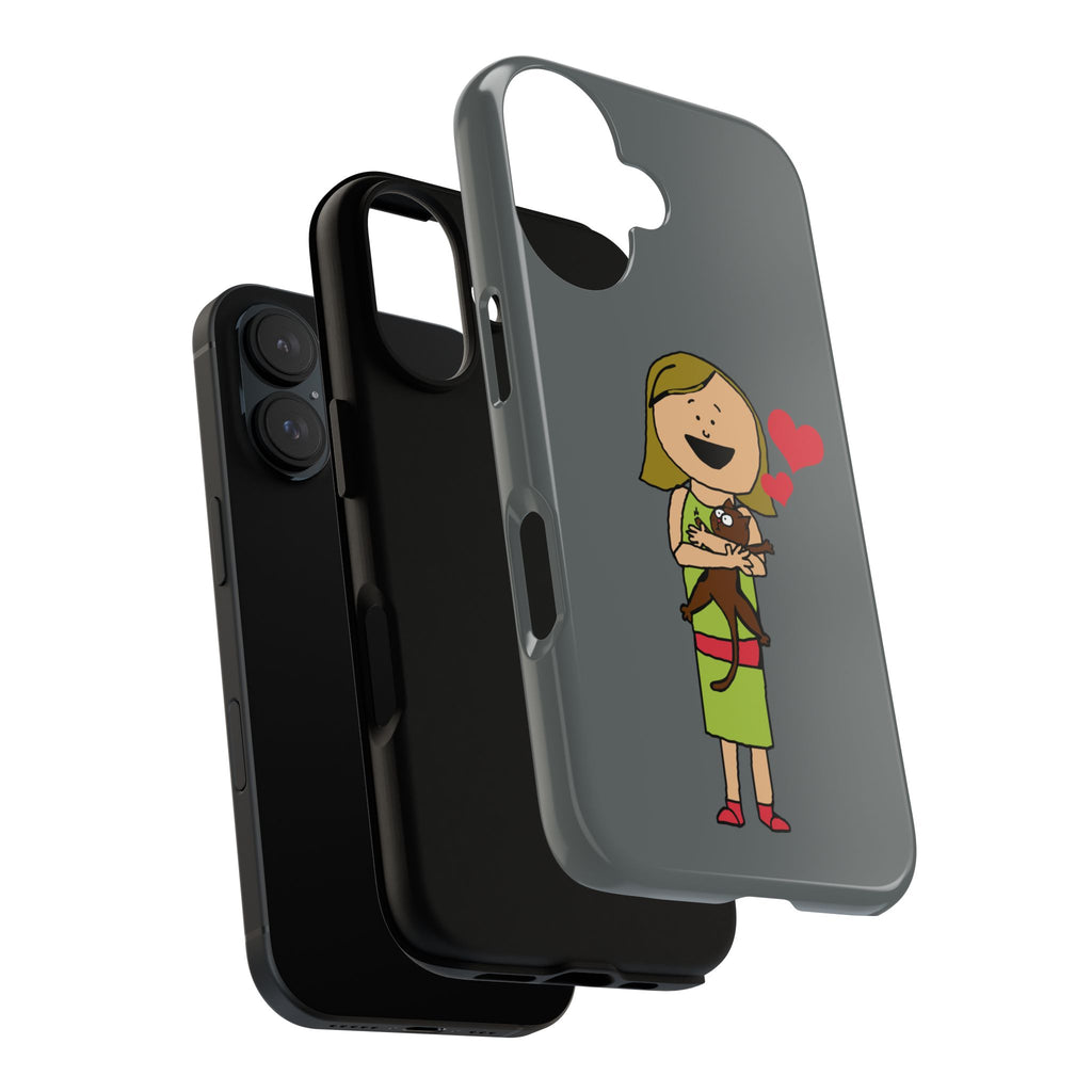 Pet Lover's Phone Case, Cute Animal Phone Cover, Gift for Dog Lovers, Cartoon Design, Fun Smartphone Accessory