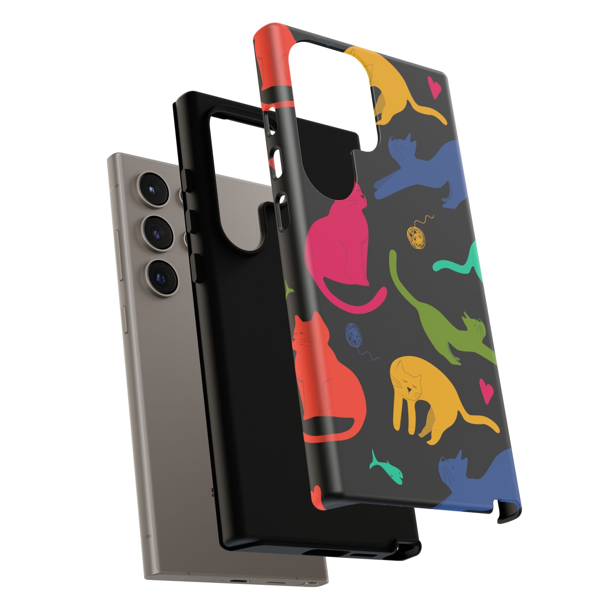 Colorful Cat Phone Case - Fun Pet Lover Accessory, Paw-some Gift for Cat Owners, Colorful Protective Cover, Cute Animal Phone [...]