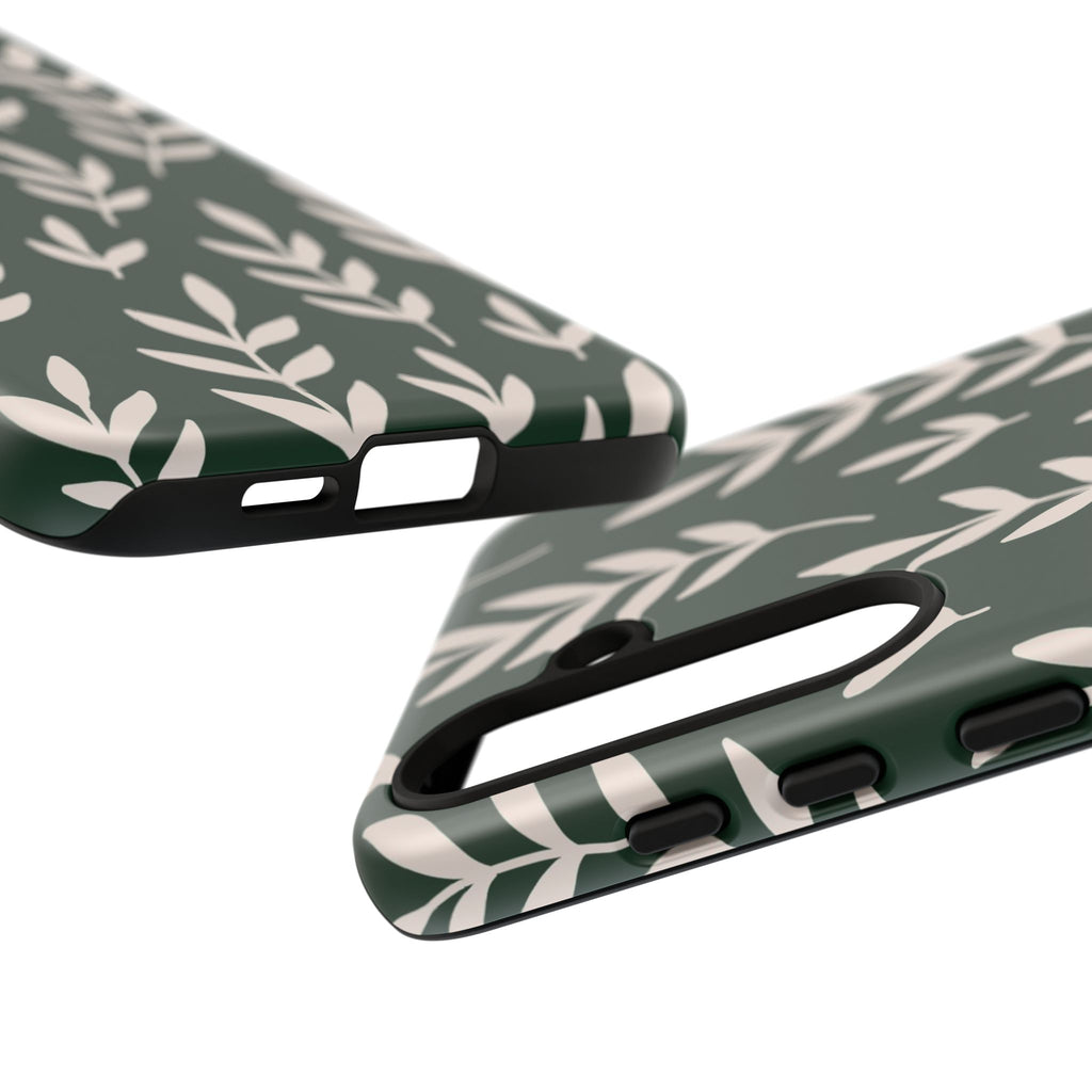 Leafy Phone Case, Tough Cases for Nature Lovers, Green Leaf Design, Eco-Friendly, Stylish Mobile Cover, Gift for Her