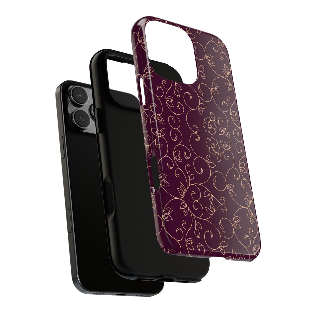 Elegant Floral Phone Case | Durable Mobile Cover, Gift for Her, Floral Design, Stylish Accessory, Phone Protection