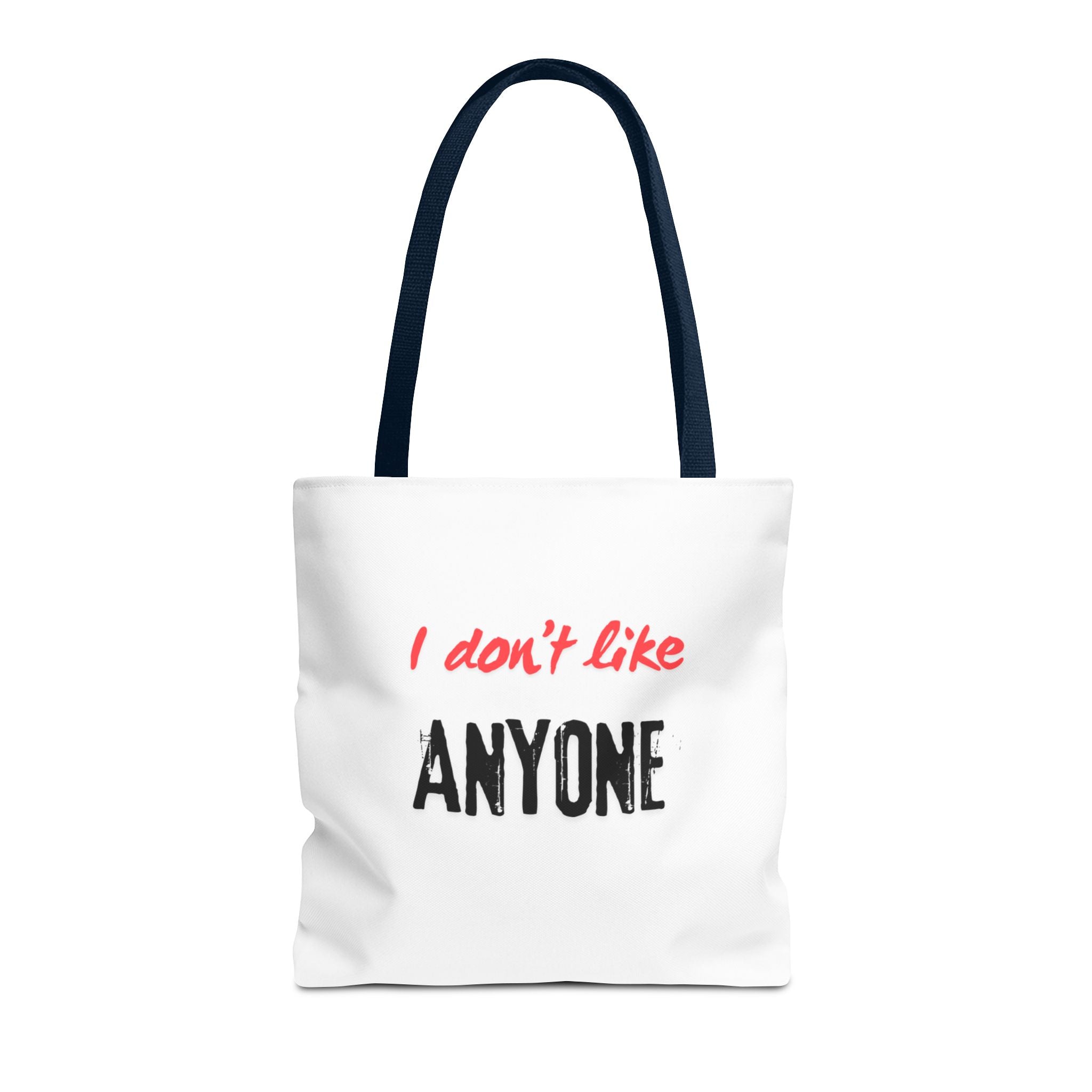 English White "I Like No One" – Anti-Social Tote