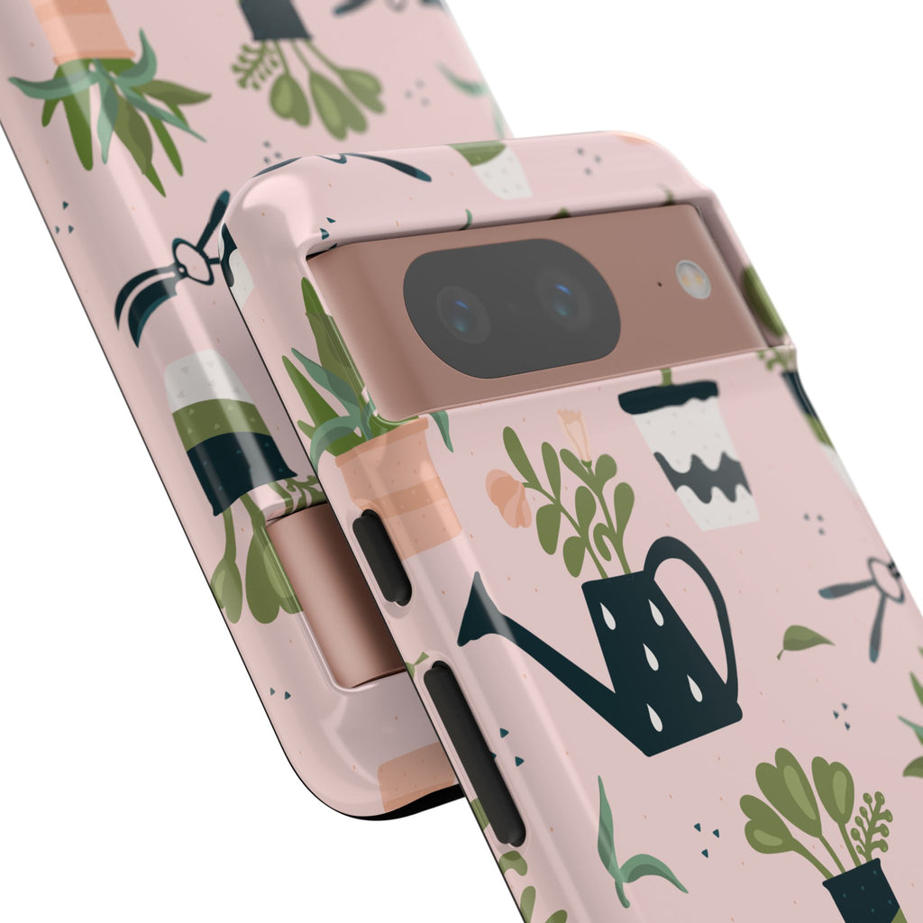 Floral Phone Case, Cute Plant Lover Case, Gift for Gardeners, Phone Cover, Green Thumb Accessories, Mother's Day Gift