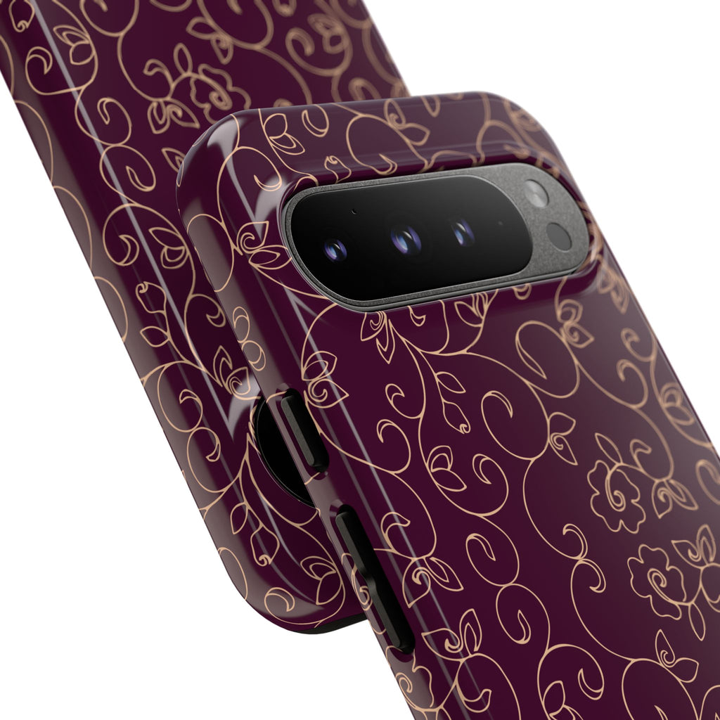 Elegant Floral Phone Case | Durable Mobile Cover, Gift for Her, Floral Design, Stylish Accessory, Phone Protection