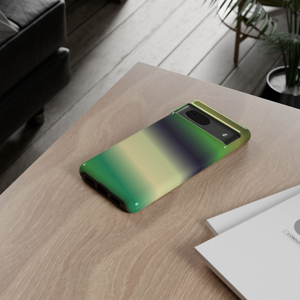 Gradient Phone Case - Tough Cases, Unique Cell Phone Cover, Stylish Tech Accessories, Green and Black Gradient, Perfect Gift