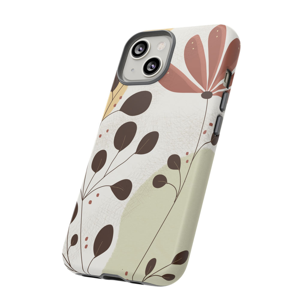 Floral Phone Case - Stylish Tough Cases for Women, Trendy Phone Cover, Gift for Her, Birthday Present, Everyday Use