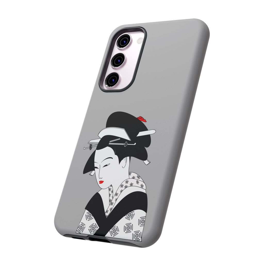 Stylish Phone Case with Japanese Geisha Design, Tough Phone Case, Cute Phone Cover, Japanese Art, Ethnic Style