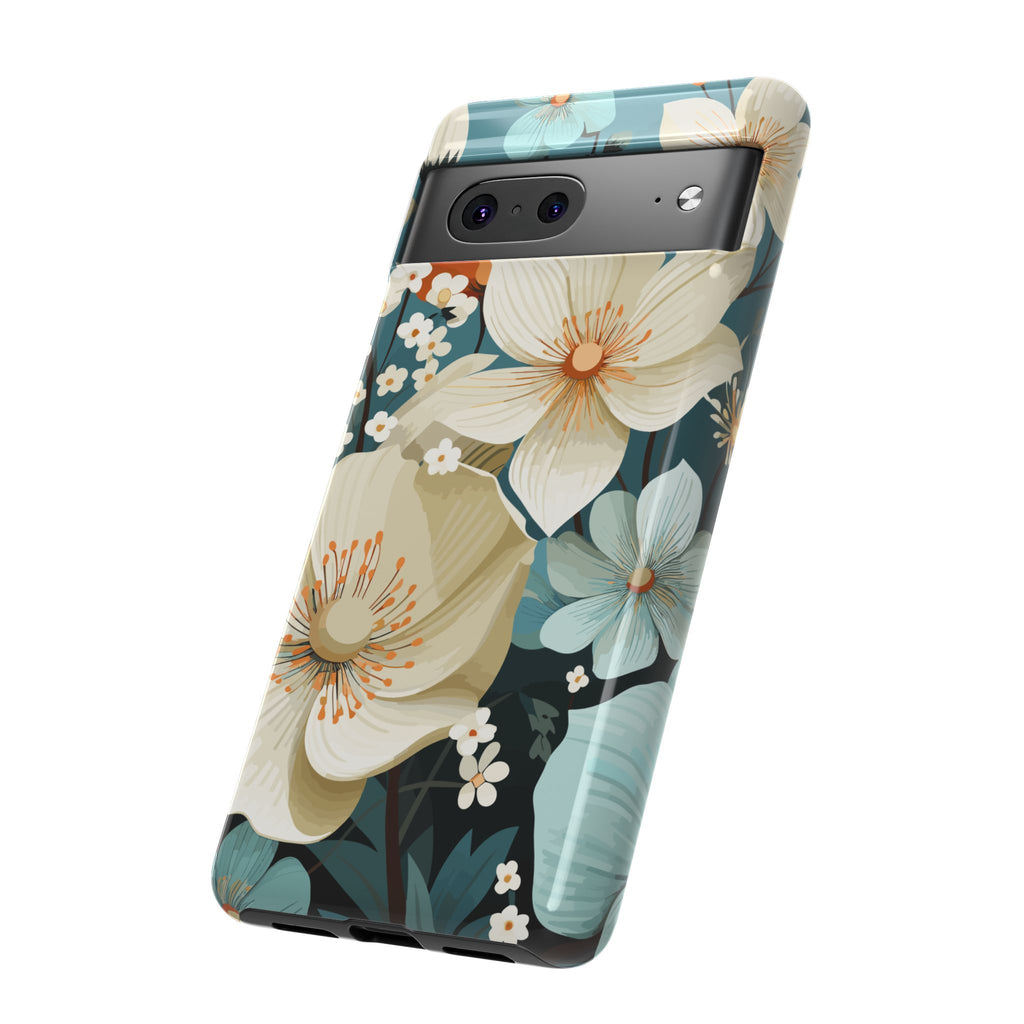 Floral Phone Case, Stylish Tough Cases with Botanical Design, Flower Print Phone Cover, Gifts for Nature Lovers, Eco-Friendly Mobile Cover