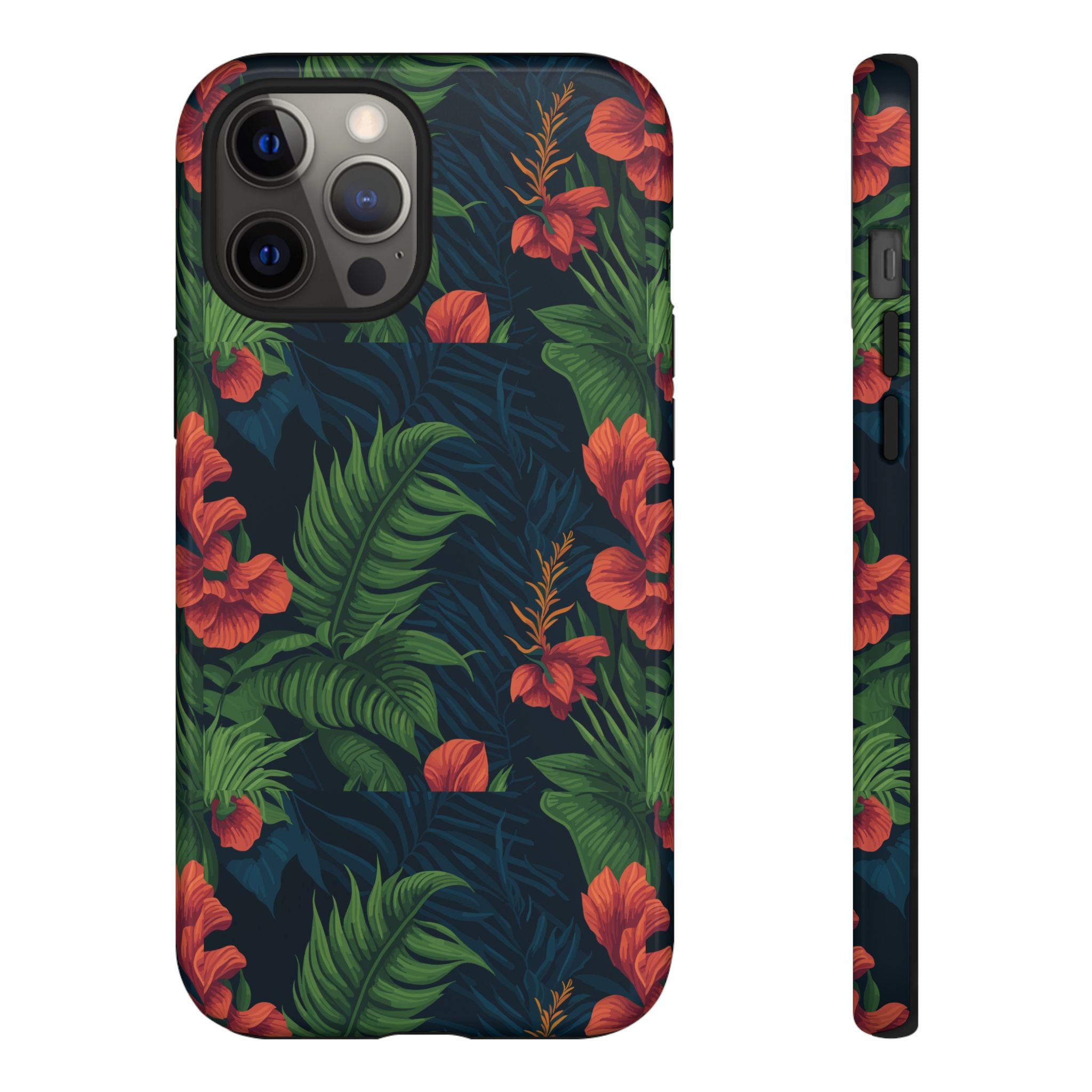 Tropical Phone Case with Floral Design, Eco-Friendly Protection for Summer Vibes, Ideal Gift for Nature Lovers, Vibrant Background