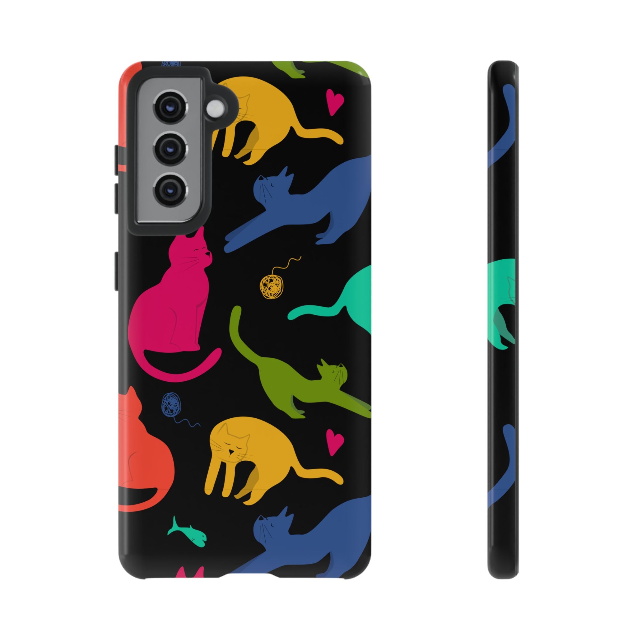 Colorful Cat Phone Case - Fun Pet Lover Accessory, Paw-some Gift for Cat Owners, Colorful Protective Cover, Cute Animal Phone [...]