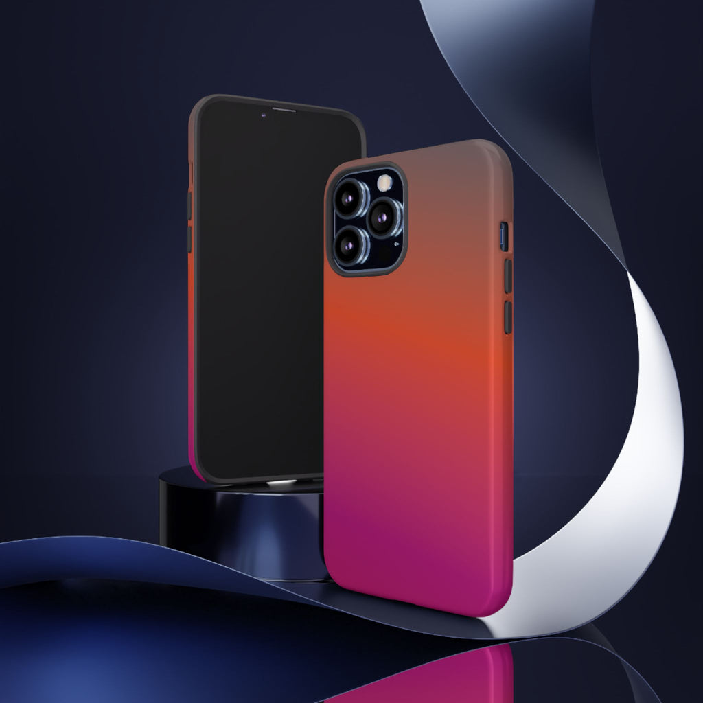 Gradient Phone Case, Custom Tough Case, Durable Phone Accessory, Vibrant Design, Gift for Tech Lovers, Birthday and Holiday Present