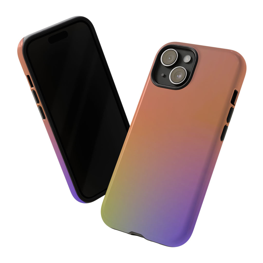 Colorful Gradient Phone Case, Tough Cases for iPhone, Customizable Phone Cover, Trendy Tech Accessory, Gift for Tech Lovers