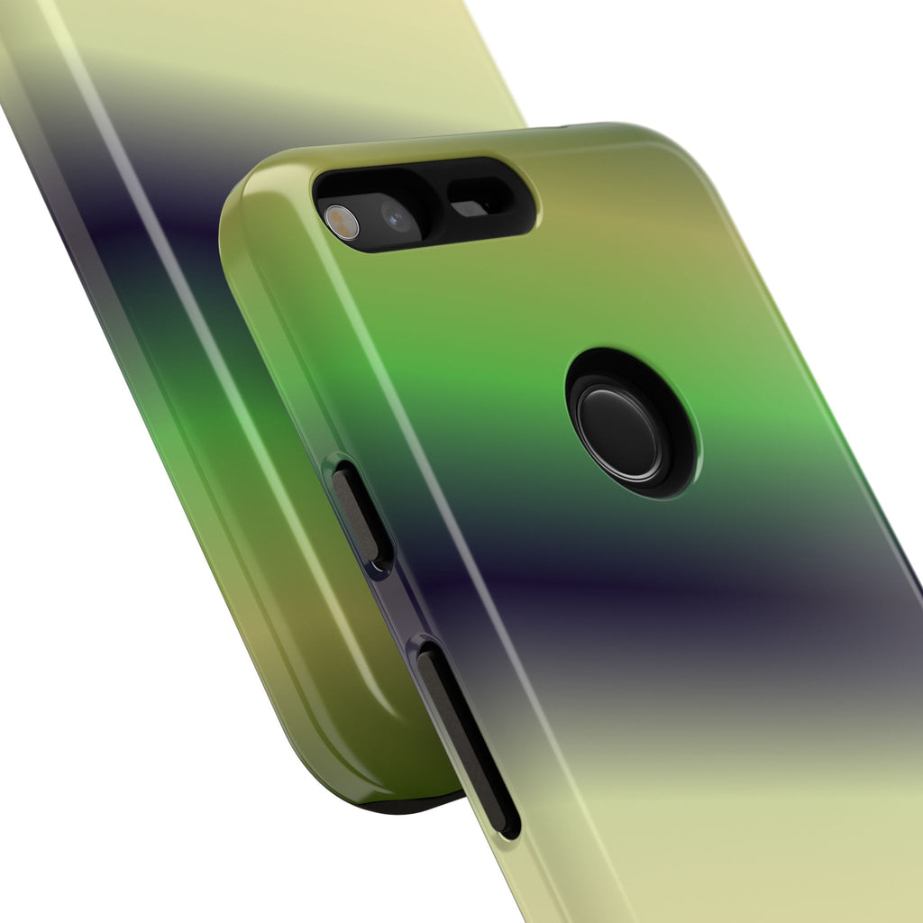 Gradient Phone Case - Tough Cases, Unique Cell Phone Cover, Stylish Tech Accessories, Green and Black Gradient, Perfect Gift